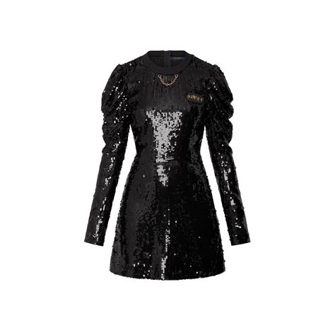 louis vuitton black sequin dress|Louis Vuitton black dress shoes.